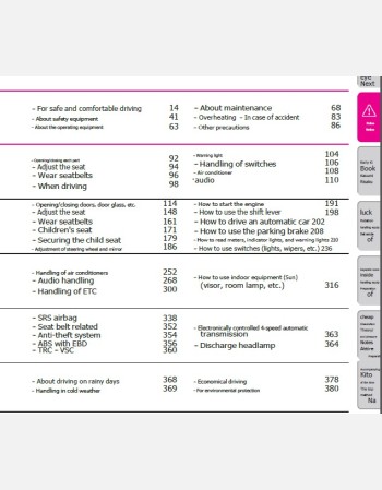 toyota bb 2014 2015 2016 owners manual in english